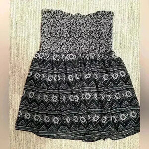 Loft black and white skirt